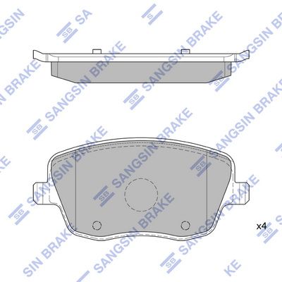 Колодки тормозные передние SANGSIN SP1806