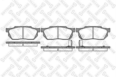Колодки тормозные дисковые передние STELLOX 204002SX