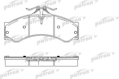 Колодки тормозные дисковые передние/задние PATRON PBP1043