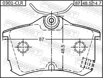 Колодки тормозные задние CTR CKHO63