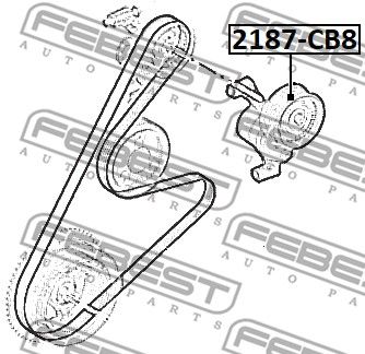 Ролик натяжителя FEBEST 2187CB8