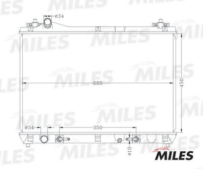 Радиатор Miles ACRB151