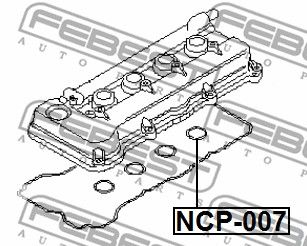 Кольцо уплотнительное свечного колодца FEBEST NCP007