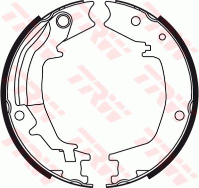 Колодки тормозные задние барабанные комплект TRW GS8489