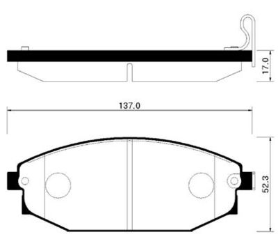 Колодки тормозные дисковые HSB HP0017