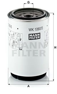 Фильтр топливный MANN-FILTER WK10605X