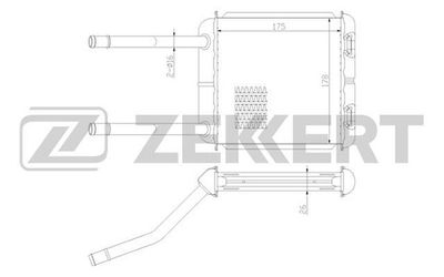 Радиатор отопителя Zekkert MK5003