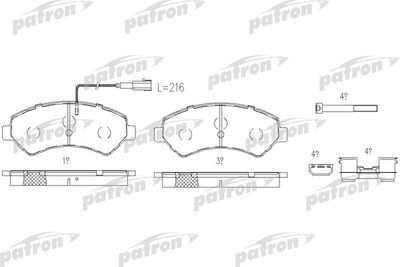 Колодки тормозные дисковые задние PATRON PBP1927