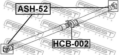 Крестовина карданного вала FEBEST ASH52