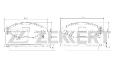 Колодки тормозные дисковые передние Zekkert BS1443