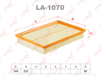 Фильтр воздушный LYNXauto LA1070