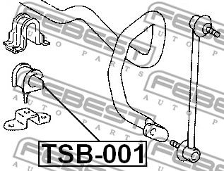 Втулка стабилизатора переднего FEBEST TSB001