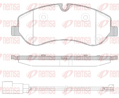 Колодки тормозные дисковые передние REMSA 152002