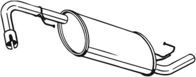 Глушитель задняя часть BOSAL 145231