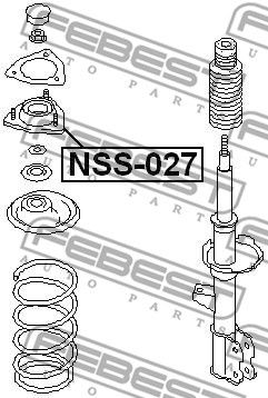 Опора амортизатора переднего FEBEST NSS027
