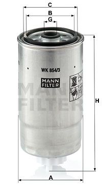 Фильтр топливный MANN-FILTER WK8543