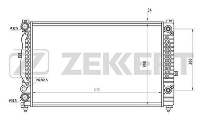 Радиатор охлаждения двигателя Zekkert MK1064