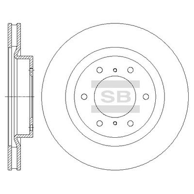 Диск тормозной передний SANGSIN SD4324
