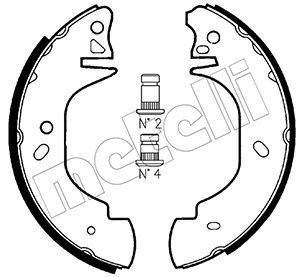 Колодки тормозные барабанные METELLI 530126
