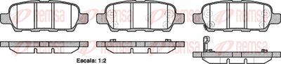 Колодки тормозные дисковые REMSA 087621