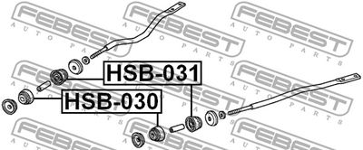 Втулка растяжки FEBEST HSB030