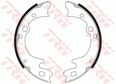 Колодки тормозные барабанные TRW GS8428
