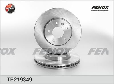 Диск тормозной передний вентилируемый FENOX TB219349