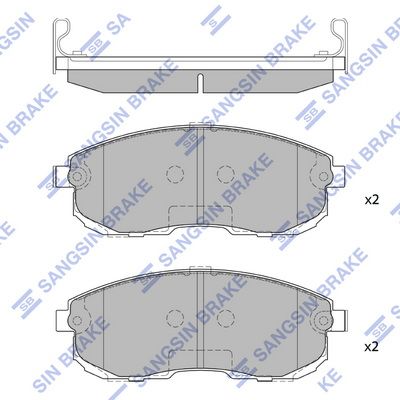 Колодки тормозные SANGSIN SP1107FA
