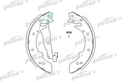 Колодки тормозные барабанные PATRON PSP173