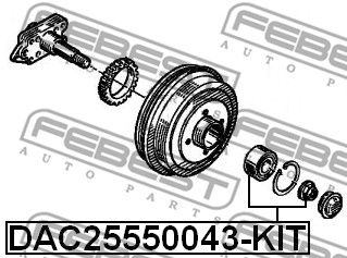 Подшипник ступицы задней SNR FC41795S01