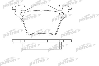 Колодки тормозные дисковые задние PATRON PBP1305
