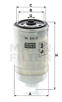 Фильтр топливный MANN-FILTER WK8546