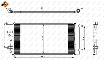Радиатор кондиционера NRF 350225