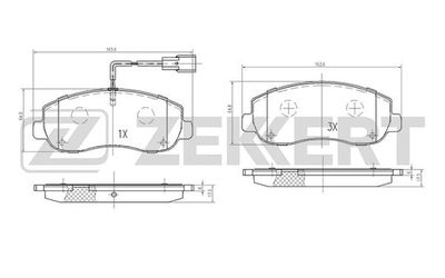 Колодки тормозные дисковые передние Zekkert BS1951