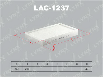 Фильтр салона LYNXauto LAC1237