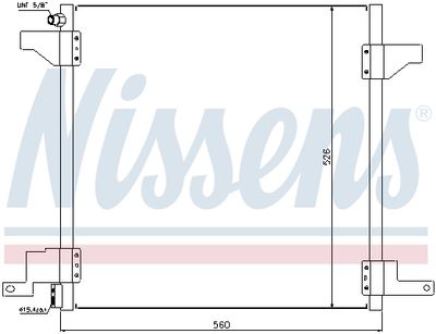 Радиатор кондиционера NISSENS 94390