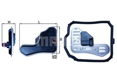 Фильтр АКПП MAHLE HX148D