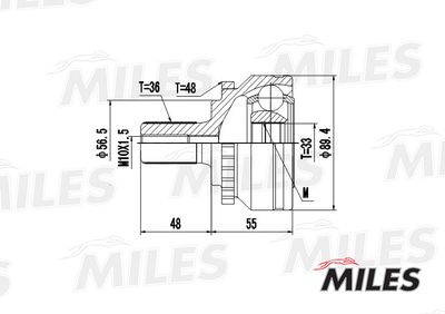 ШРУС наружный Miles GA20506