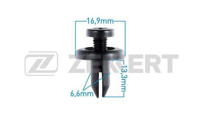 Клипса крепежная Zekkert BE2678