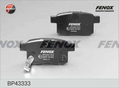 Колодки тормозные задние FENOX BP43333