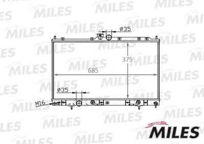 Радиатор Miles ACRM018