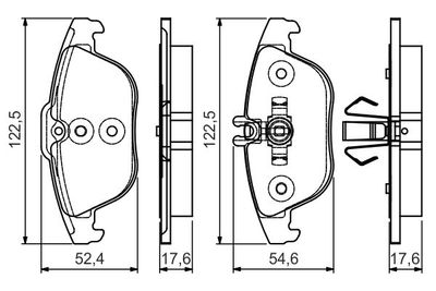 Колодки тормозные дисковые задние BOSCH 0986495105
