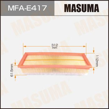 Фильтр воздушный Masuma MFAE417