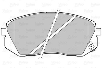 Колодки тормозные дисковые передние VALEO 301324
