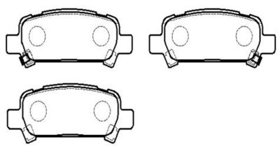 Колодки тормозные дисковые HSB HP5132