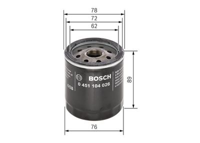 Фильтр масляный BOSCH 0451104026