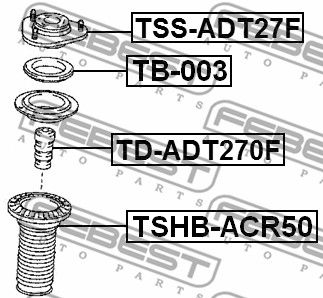 Подшипник передней опоры амортизатора TOYOTA 4861928010
