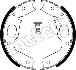 Колодки тормозные барабанные METELLI 530264