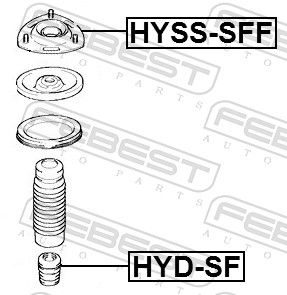 Отбойник амортизатора Hyundai/Kia 546262W000