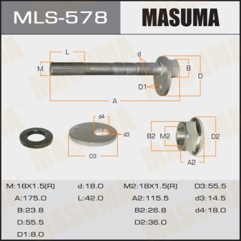Болт-эксцентрик Masuma MLS578